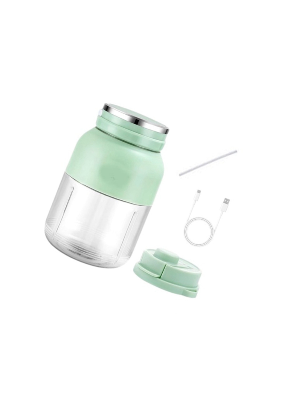 XiaoKs Portable Blender One Size Green Clear Kitchen Tool juicer